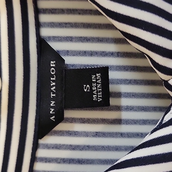 Ann Taylor, Size small, Black and white stripes - Picture 2 of 5